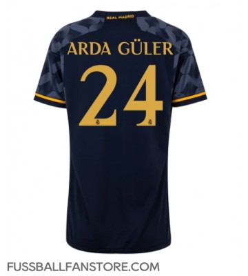 Real Madrid Arda Guler #24 Replik Auswärtstrikot Damen 2023-24 Kurzarm